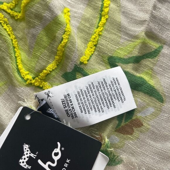 Echo Design Tiger Scarf . linen . NEW 😍‼️ - Picture 6 of 6